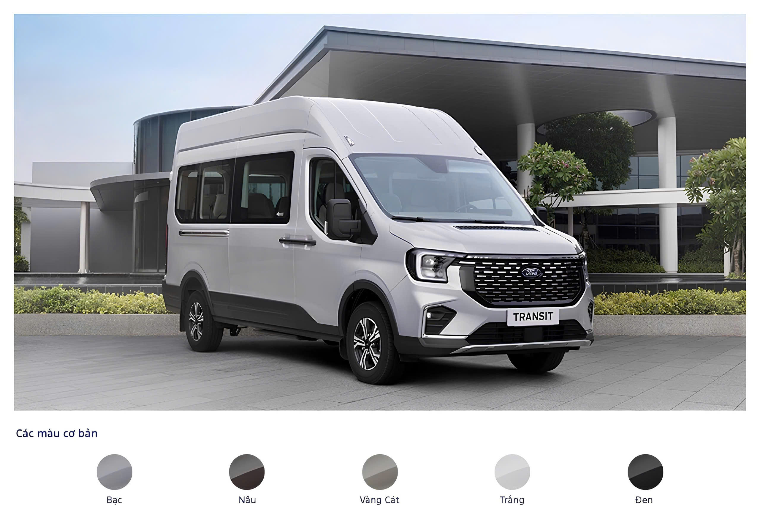 Ford Transit Thế Hệ Mới Có 5 màu 